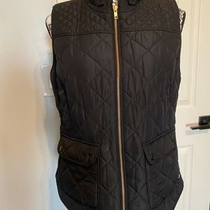 Crown & Ivy Black vest, women’s M NWT